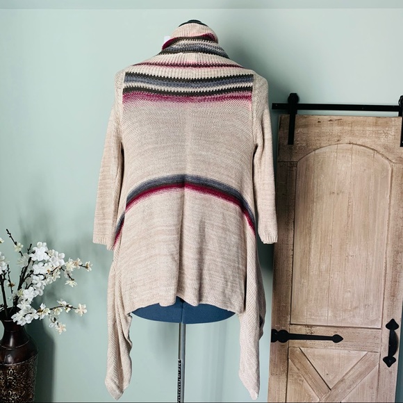 Torrid Striped Open Front Knit Cardigan Size 0X - Picture 5 of 5